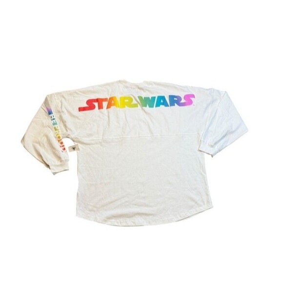 Disney Spirit Jersey White Star Wars Pride Collection T-Shirt Men's Size XL NWT - Picture 1 of 7